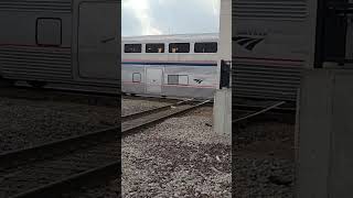 Amtrak at the Joliet diamond