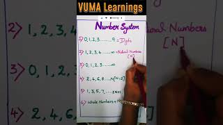 Number System | #mathematics #numbersystem #shortvideo #vumalearnings