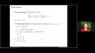 Dmitry Sokolov: (Semi)Algebraic proofs over {±1} variables