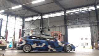 Honda Civic ek camo blue daily