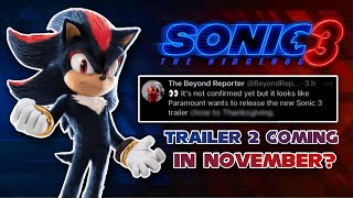 Sonic Movie 3 Second Trailer Releasing in NOVEMBER!? (*NOT CONFIRMED*)