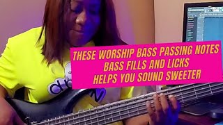 These worship bass passing notes, bass fills and licks, helps you sound more sweeter 2024