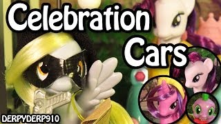 HEIST 1: Celebration Cars - Twilight Sparkle, Rarity - My Little Pony Toy Review/Parody/Spoof