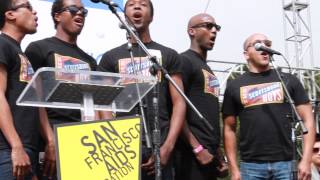 AIDS Walk San Francisco 2012 - Cast of "The Scotssboro Boys" sing "You'll Never Walk Alone"