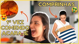 COMPRINHAS para a casa e experimentando ACARAJÉ pela primeira vez 🤤| vlog | Talita Ramos