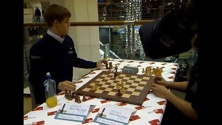 VERY ANGRY BY SLOW 1 MOVE FOR PROMOTION!! Magnus Carlsen Vs Hikaru Nakamura - Blitz Ches 2009 Norway