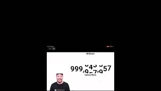 Mrbeast hits 1 billion subscribers.