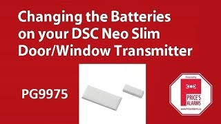 Changing the battery on DSC Neo PG9975 slim door/window contact