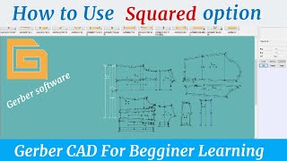 How to use the Use Square  option Gerber CAD software for Beginner Bangla Tutorial