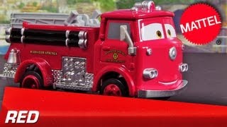 2013 Cars Red The Fire-Truck Deluxe Mattel Die-Cast Disney Pixar Cars 2