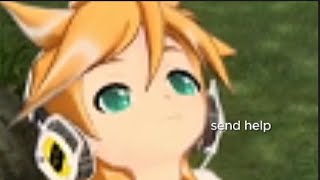 me being weird while playing project diva mega mix