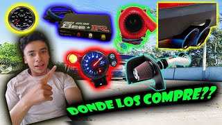 DONDE PUEDES COMPRAR ESTOS ACECSESORIOS??😱 todo esto  le  he puesto ami auto // gil gomez