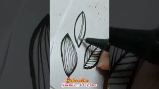 Zentangel Pattern|Zentangel leaf 🍀|#shorts #short #trending #viral #asmr #art#sneha@snehasartplace