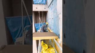 Construction process of wall insulation layer