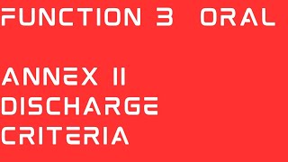 Annex II Discharge criteria, Marpol (73/78), mmd exam, mmd oral, Function 3,