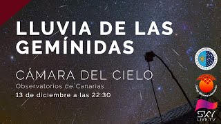 Lluvia de las Gemínidas 2020 - CÁMARA DEL CIELO desde los Observatorios de Canarias