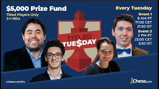 July 30, 2024 - Titled Tuesday Late Edition - Feat. Magnus Carlsen, Nihal, Firouzja, Naroditsky