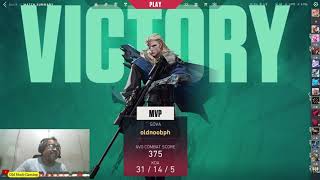 I got the MVP in competitive in Valorant.