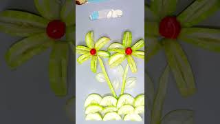 Super salad decoration idea || easy and beautiful salad decorations || cucumber|| #fruit #ytshorts