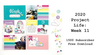 2020 Project Life: Week 11 and a FREE PRINTABLE!!!