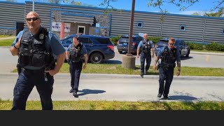 Police Officer Assault a member of the Public for Recording the Post Office 1st Amendment Fail