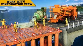 Bridge Builder Construction Simulator 3D For Android iOS in Phone GamePlay Video City Bridge Constru