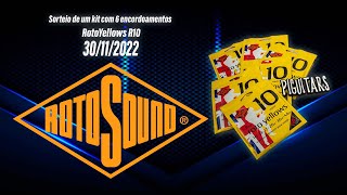 Sorteio de um kit com 6 encordoamentos R10- Roto Yellows da Rotosound.