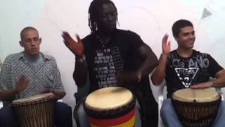 ALA teaching djembe.