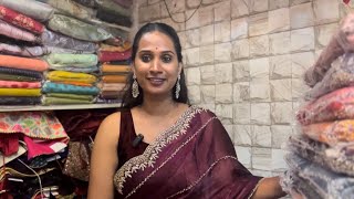 Best Designer Saree’s in Commercial Street Bangalore | @knssilksdesigners #vlogs #khushbu