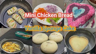 Chicken Bread | Vanilla Sponge Cake | Lunch Box Preparation | اروی اور بینگن کی سبزی |MyDailyKitchen