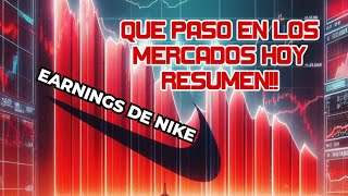 Tensión en Medio Oriente! Huelga en Puertos! Earnings de NIKE! Acciones de HUMANA se Hunden