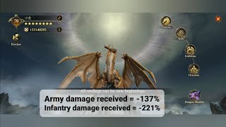 KOA TIPS || How To Get Max Damage Received % For ARMY And INFANTRY || KING OF AVALON.