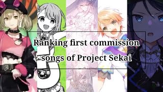 [Project Sekai] My ranking on first commission of Project Sekai