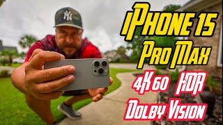 iPhone 15 Pro Max - Dolby Vision HDR 4k60 Folly Beach SC