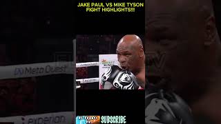 MIKE TYSON VS JAKE PAUL FIGHT HIGHTLIGHTS. Congratulations Jake Paul!!!! #boxing