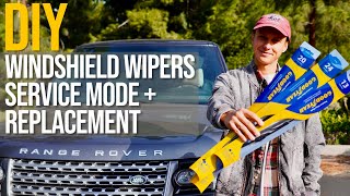 Range Rover Windshield Wipers Service Mode + Replacement