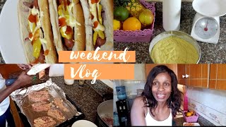 Weekend Vlog. Laundry|| cooking for guests|| Meal prep|| Banana Cake Baking|| petitemama