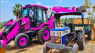 JCB 3dx Backhoe Loading Mud in Mahindra 475 Di tractor JCB miti khudai work video #jcb #jcbvideo