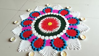 Rangoli designs/ simple and easy /beautiful and easy rangoli designs for festival /diwali rangoli