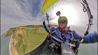 Paragliding Eype, near West Bay, Dorset. 7th July 2020