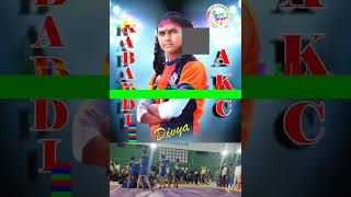 Best Raider in division level Kabaddi Divya in anjanadri Kabaddi club player