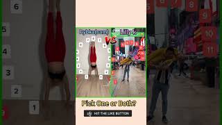 Rybka(sam) V.S Lilly K Tiktok Flexibility Clock Challenge