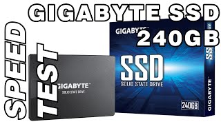 Gigabyte SSD 240GB Speed Test