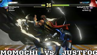 SFV AE - MOMOCHI(ZEKU) VS JUSTFOG(#1 RYU) RANKED SET|FT3