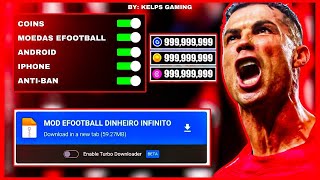 HACK GRÁTIS: eFootball PES 2024 MOD APK v8.6.2 com DINHEIRO INFINITO | Método Infalível 💰⚽