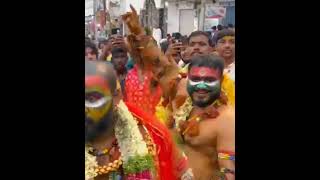 Chandu Pailwan & Chintu Pailwan Potharaju Dance at Golconda Bonalu  2023