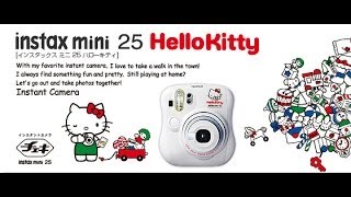 Unboxing My Fujifilm Hello Kitty Instax Mini 25 Camera and Failing at Taking Pictures.