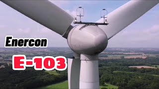 Enercon e-103 und e-82 2,3mw Windanlagen im Windpark Lamballe (Dji mini 2)