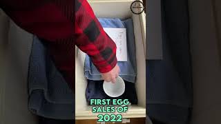 My First Egg Sales Of 2022.  #shorts #shortsfeed #youtubeshorts