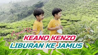 KEANO KENZO BERSAMA KELUARGA LIBURAN DI KEBUN TEH JAMUS